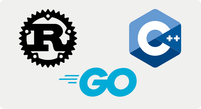 Comparativa Rust vs Go vs C++